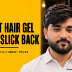 Best hair gel for slick back hair men featured image showing a barber applying pomade to a man's slick back haircut