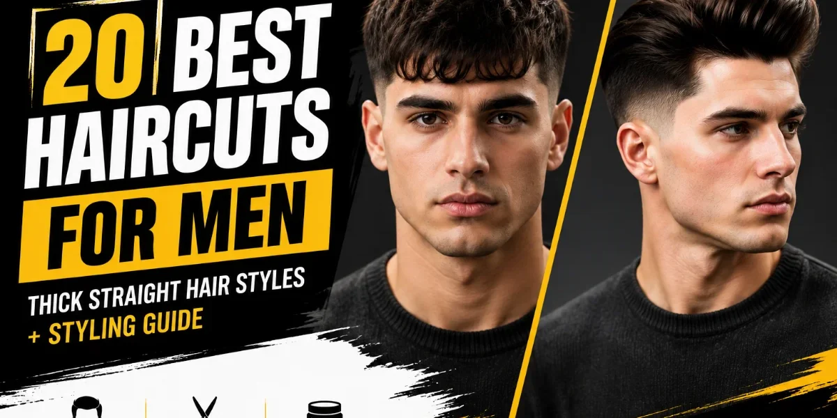 20 Best Haircuts For Thick Straight Hair (2026 Styles) 20 best thick straight hair haircuts for men featuring textured crop quiff and modern hairstyles
