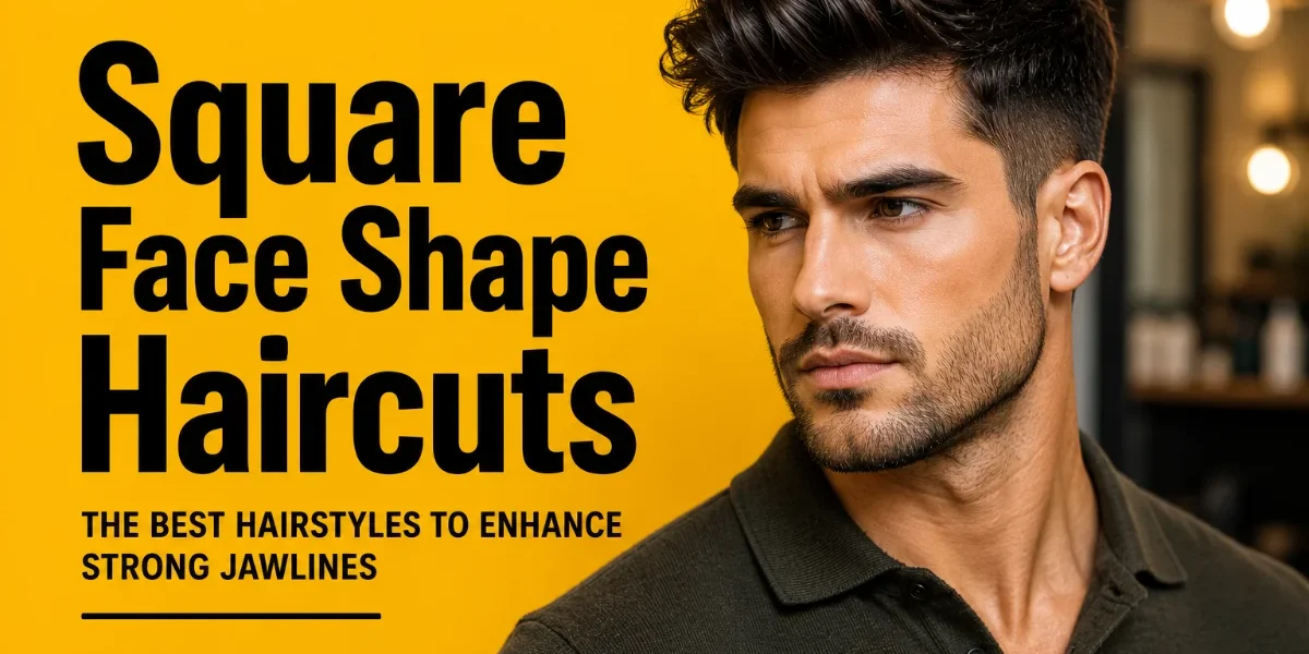 Square Face Shape Haircuts for Men: 27 Best Styles Man with a square face shape and textured quiff hairstyle featured in the Square Face Shape Haircuts article on StylexMagazine.