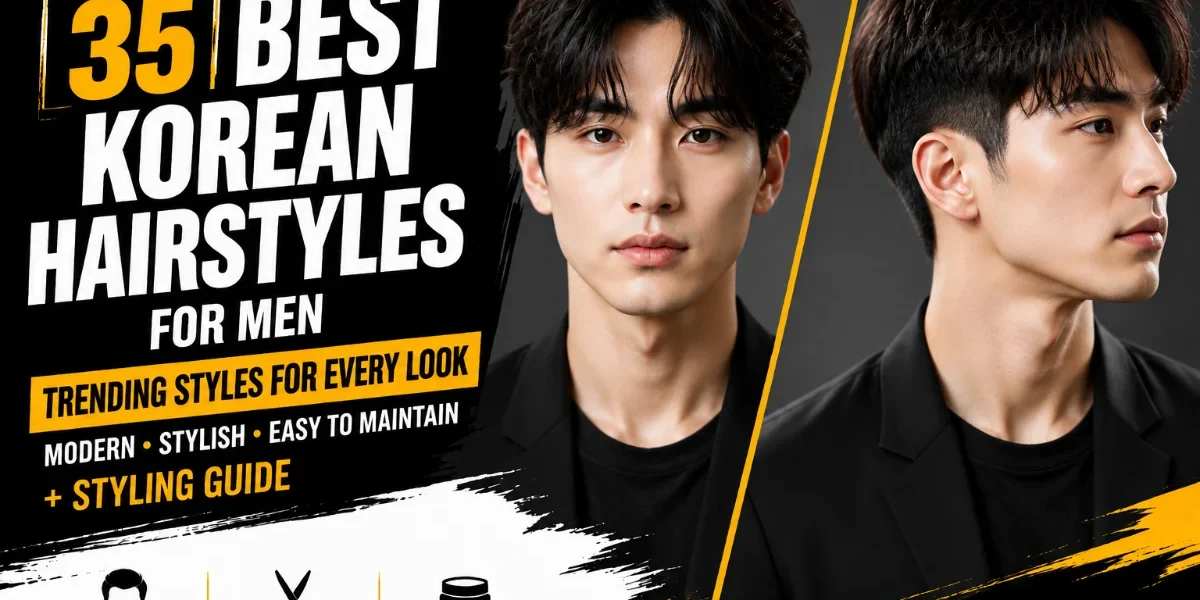 35 Best Korean Hairstyles for Men In 2026. 35 best Korean hairstyles for men with modern textured cuts shown on a Korean male model in an editorial style.