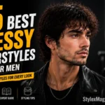 25 best messy hairstyles for men with a textured messy haircut, tousled layers, and modern styling inspiration for men's grooming trends.