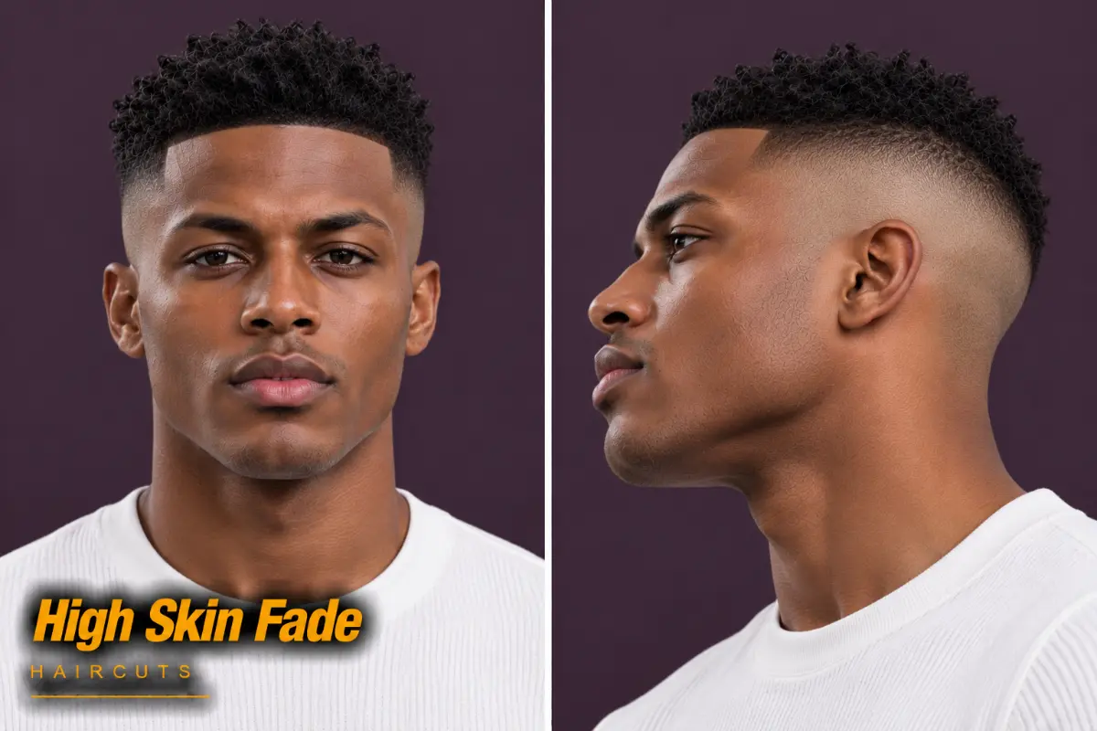High skin fade carried up to the parietal ridge