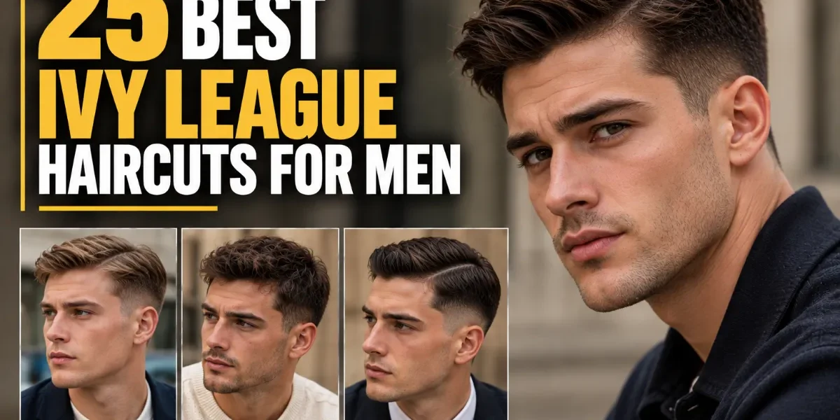 25 Best Ivy League Haircuts for Men featuring classic, textured, and modern Ivy League hairstyles.