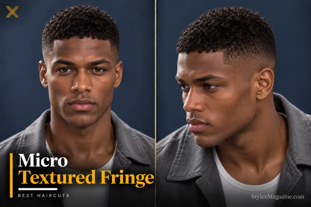  Micro textured fringe under an inch long