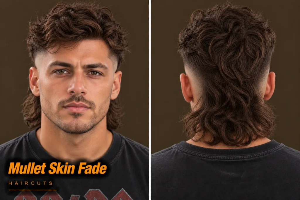 Mullet with skin faded sides