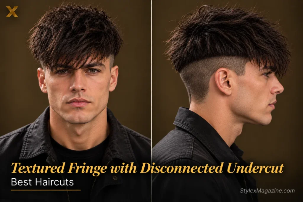  Textured fringe over a disconnected undercut